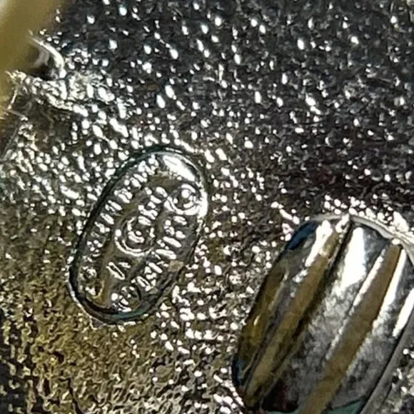 Authentic Chanel CC Silver Button Earrings - Picture 7 of 10